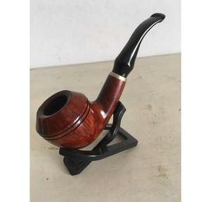 Pipe à fumer vintage en bois massif naturel, pipe à tabac artisanale polie à la main - Product Image 4