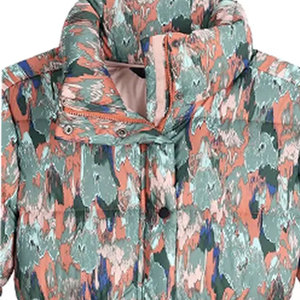 Men's Printed Camouflage Puffer Jacket With Zipper Stand Collar <b>Thick</b> <b>Winter</b> <b>Coat</b> Casual Style Regular Fit Waterproof Polyester - Product Image 6