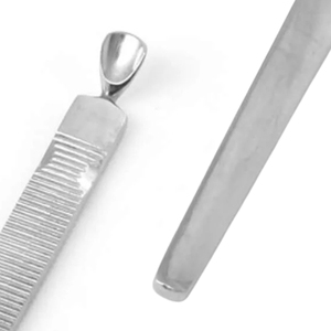 Pousse-cuticules professionnel en acier inoxydable pour pédicure Hip Hop, double extrémité, outil de nettoyage des ongles des pieds, manucure et pédicure - Product Image 5