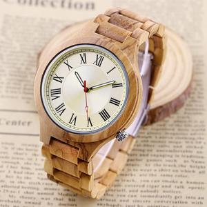Reloj de Madera Natural de Lujo Hecho a Mano con Diseño Art Deco, Ultrafino, Personalizado, Estilo Antiguo - Product Image 2