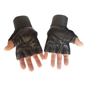 Custom Logo Design Weightlifting Gloves Half Finger Anti Slip Breathable Lightweight Sports Gym Training Exercise Polyester - Product Image 3
