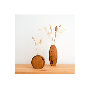 Décoration de salon, cadeau pour la fête des mères, MULTI CRAFT, vase en bois classique fait main en Inde, léger, 100% naturel, pour table - Product Image 1