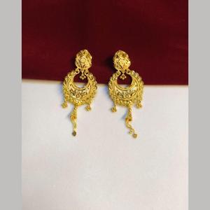 Pendientes Clásicos Vintage con Cuarzo y Perla, Bañados en Oro, Diseño de Gancho Moderno 11058816GL, Colgantes para Fiestas - Product Image 1
