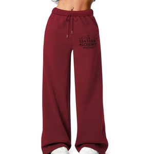 Women Soft Brushed Fleece Baggy Sweatpants Relaxed Fit Warm Comfortable Lounge Wear Streetwear Bottoms - Product Image 5