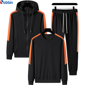 Conjunto Deportivo Personalizado de Moda para Hombre, Pantalones Deportivos Holgados de Algodón y Sudadera con Capucha, Ropa Deportiva de Fitness, Conjunto de 3 Piezas para Hombre - Product Image 5