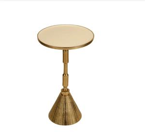 Modern Marble Top <b>Console</b> <b>Table</b> with <b>Gold</b> Metal Pedestal Base Contemporary Living Room Accent Furniture - Product Image 3