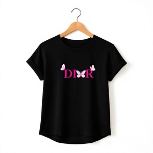 Camiseta de Mujer con Estampado de Panda Gris, Cuello Redondo, Manga Corta, Diseño Casual de Dibujos Animados, Transpirable, Corte Regular, para Primavera/Verano - Product Image 6