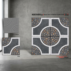 Dalles de pavage de jardin en ardoise rouilleuse antidérapante 40x40 pour extérieur, qualité supérieure, en porcelaine robuste, pour la première classe. - Product Image 2