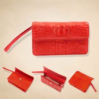 Dompet panjang wanita, dompet panjang kulit buaya asli UKURAN 20x10cm untuk perempuan