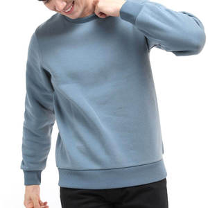 HIFFU SPORTS WEAR <b>Men</b> Solid Color Crew Neck Long Sleeve Sweatshirt 100% Cotton All Seasons Nonwoven Printed Quick Dry Breathable - Product Image 4
