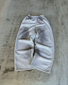 Ensemble de survêtements personnalisés imprimés effet délavé, pantalons de survêtement et sweat à capuche unisexes brodés, sweats à capuche zippés délavés à l'acide - Product Image 5