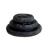 Pierre de basalte chaude, artisanat indien, sculptée au laser, colorée, accessoires de massage corporel, salon de spa, masseur de cou infrarouge