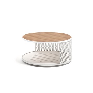Minimalist Metal Coffee <b>Table</b> <b>With</b> WoodenTop Elegant Living Room Furniture Simple Design Premium Quality Center <b>Table</b> - Product Image 1