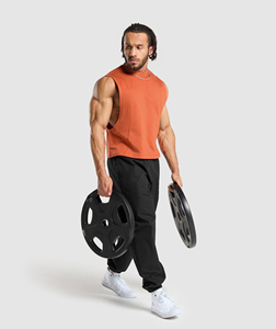 Sleeveless Quick Dry Breathable Fitness Wear Workout Men Gym Tank Top Wholesale Custom Logo Cotton <b>Running</b> <b>Singlet</b> Muscle - Product Image 5