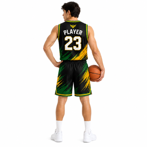 Nouvelle conception, kit d'uniformes de basketball personnalisés OEM, ensemble de maillots et de shorts de sport sublimés pour les clubs, les écoles et les équipes professionnelles - Product Image 4