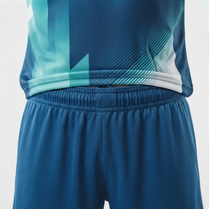 Camiseta de Fútbol Unisex con Degradado Azul, Manga Corta, Absorbe la Humedad, Transpirable, Poliéster, Impresión por Transferencia de Calor, Ajuste Atlético, para Todos - Product Image 5