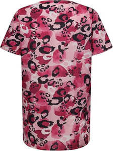 Fashion Animal Print <b>Nursing</b> Scrub Top Asymmetrical Neckline Healthcare Uniform with Double Front Pockets for Doctors & Medical - Product Image 2
