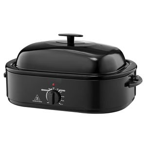 Forno per Arrosto di Tacchino da 18QT a Cottura Rapida, Temperatura Regolabile 150-450 Fahrenheit, Coperchio Autoregolante Singolo, Arrosto Rimovibile - Product Image 5