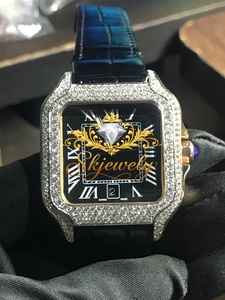 Reloj de Lujo con Moissanita y Cuarzo, Esfera de Acero Inoxidable, Cierre Oculto, Resistente al Agua, Personalizado - Product Image 5