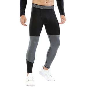 <b>Men's</b> Activewear <b>Compression</b> Leggings Drawstring Waist Spandex/Nylon Moisture Wicking Stretch Sports Gym Workout Running Fitness - Product Image 1