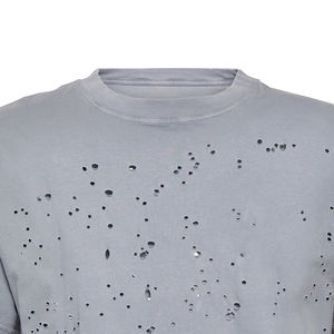 Lightweight Oversized T <b>Shirt</b> Custom Distressed Printing Breathable Cotton Men Blank T <b>Shirt</b> Wholesale - Product Image 4