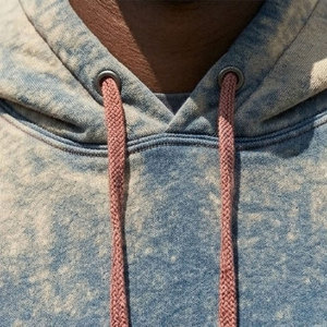 High Quality Men Sun Faded Hoodie <b>Retro</b> Style Pullover <b>Sweatshirt</b> Oversized Loose Fit Washed Hoodie For Daily Fashion And Travel - Product Image 3