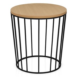 New Selling Round Metal End <b>Table</b> Modern Nightstand Weather Resistant Side <b>Table</b> <b>for</b> Small Spaces Living Room Bedroom - Product Image 5