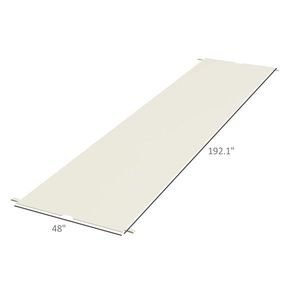 Telo di Ricambio per Gazebo 3x3m, Design Moderno Bianco Crema, Protezione UV, Copertura Ombreggiante per Pergola da Esterno/Cortile - Product Image 3