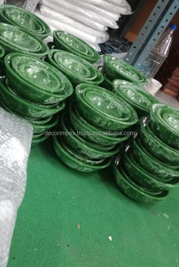 Europe Design Trending New Shaded Color <b>Resin</b> Plate Round Natural <b>Resin</b> Platter Look Dinnerware Bowl Fruit Serving Salad Bowl - Product Image 3