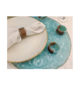 Anillo para Servilletas de Resina Epoxi y Madera, Accesorios de Cocina de Diseño Superior para Fiestas y Ocasiones Especiales, Anillo para Servilletas de Madera y Resina - Product Image 2