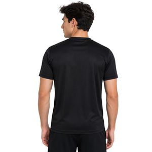Manufacturer Men Black Red and <b>White</b> Performance Sports T Shirt Quick Dry Athletic Gym Running Training Tee Custom Logo OEM - Product Image 2