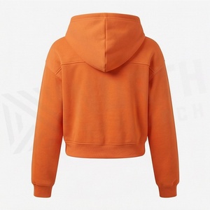 Vente en gros de sweat-shirts à capuche courts pour femmes, style streetwear, vêtements décontractés quotidiens - Product Image 2