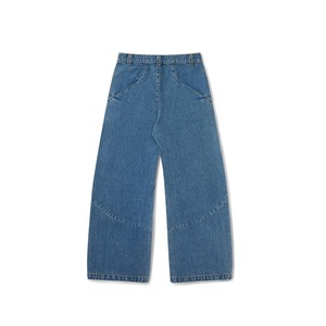 Jean en denim pour homme de haute qualité, coupe ample, motif uni, délavage effet neige, séchage rapide, décontracté, hiver, jambe large - Product Image 4