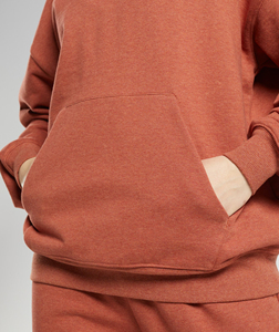 Sweat-shirt unisexe à col rond, coupe oversize, en velours côtelé anti-boulochage, manches lanternes, design décontracté avec poches, pour l'automne, 300g - Product Image 5