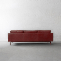 Berry Red Chesterfield Leder Wohnzimmer Mehrsitzer Sofa Holzsofa & Erschwing liche Bar Sofa Wohnzimmer Tages bett Wohn möbel