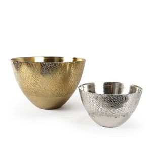 Bol en aluminium de style organique haut de gamme conçu pour un service d'hôtellerie et de restauration élégant - Product Image 4