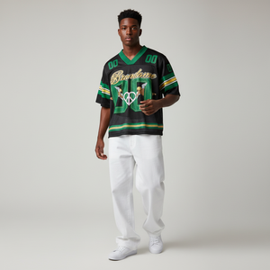 Camiseta de Fútbol Retro de Malla de Poliéster de Alta Calidad OEM 2026, Estilo Oversize, Corte Recto, Tallas Grandes, para Verano - Product Image 6