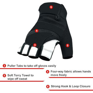 Gants de fitness personnalisés de qualité supérieure avec logo, vente en gros par un bon fabricant, nouveau style, meilleur matériau, prix bas pour une utilisation en extérieur - Product Image 6