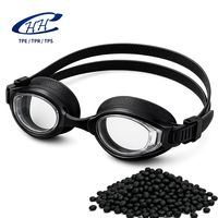 Matière première TPE SEBS au toucher doux pour les joints des lunettes de natation avec un ajustement confortable, dureté personnalisable et résistance chimique
