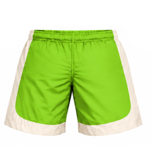 <b>Lime</b> <b>Green</b> Neutral Panel Athletic <b>Shorts</b> Lightweight Elastic Waist Running Training Fitness Gym Sportswear Custom Performance - Product Image 2