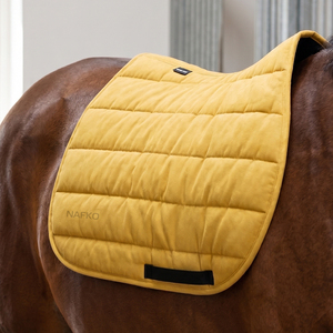 Tapis de selle de travail à contact étroit avec broderie personnalisée, nouveau design, en maille polyester anti-transpiration, pour l'entraînement et le saut d'obstacles équestres, avec mousse. - Product Image 1