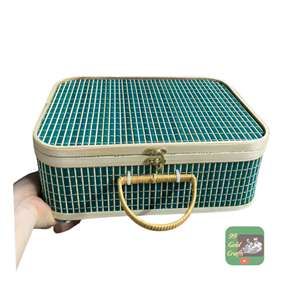 Cajas y cestas de regalo de bambú hechas a mano, fabricante de Vietnam, para exhibición festiva de frutas, arreglos florales elegantes en vestíbulos de hoteles - Product Image 1