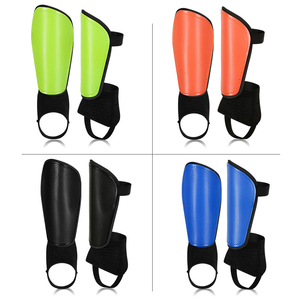 Parastinchi da calcio in PU per adulti, blu, leggeri, con chiusura a strappo, protezione per polpaccio per il calcio - Product Image 2