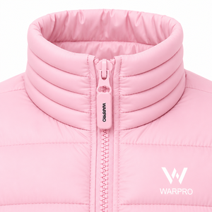WARPRO INDUSTRY High Quality Mens Puffer Jacket Warm Winter Outerwear Stand Collar Windproof Breathable Hooded Full Zip - Product Image 5