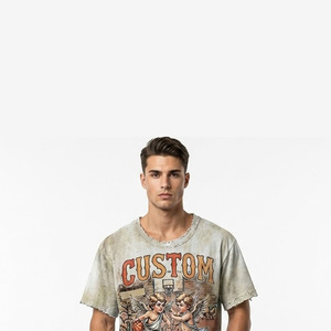 Camiseta personalizada estilo vintage con estampado DTG, 100% algodón, tela suave, con pedrería, manga corta, para uso unisex y cómodo. - Product Image 6