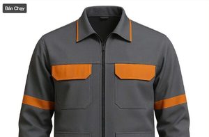 Chaqueta de Trabajo Técnica Gris Naranja con Detalles Reflectantes - Product Image 1