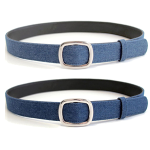 Ceintures en tissu jean en gros, vente directe usine, nouveau design, ceinture en jean la plus vendue, ceinture de taille à boucle tendance unisexe - Product Image 4