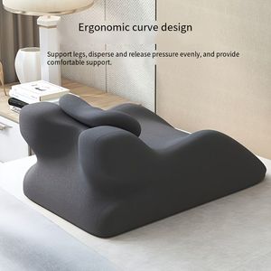 Soporte ergonómico gris oscuro para postura Espinal, descanso en cama y almohada de lectura multifuncional - Product Image 3