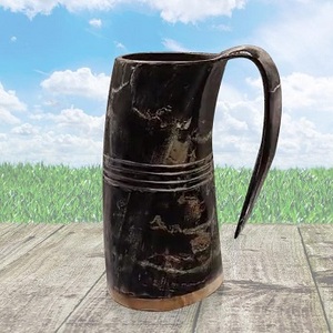 Wholesale Bulk Handcrafted Horn <b>Mugs</b> Fancy Design Eco-friendly <b>Reusable</b> Large Capacity Coffee - Product Image 2