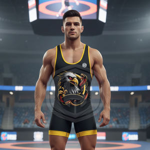 ชุดนักมวยปล้ำแบบสั่งทำพิเศษระดับมืออาชีพ |   เสื้อผ้าสำหรับศิลปะการต่อสู้และการฝึกซ้อมแบบสกรีนโลโก้ด้านหน้า - Product Image 5